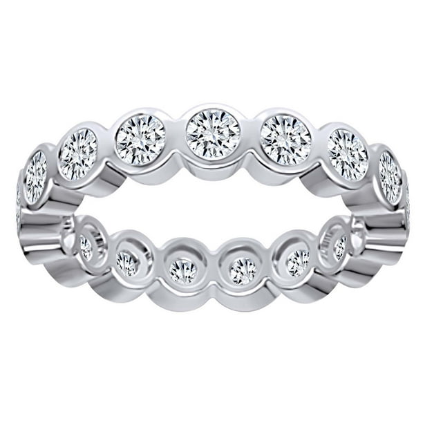 Details about Certified 2Ct Round Cut Diamond Full Eternity Wedding Band Ring 14K White Gold Details about Certified 2Ct Round Cut Diamond Full Eternity Wedding Band Ring 14K White Gold
